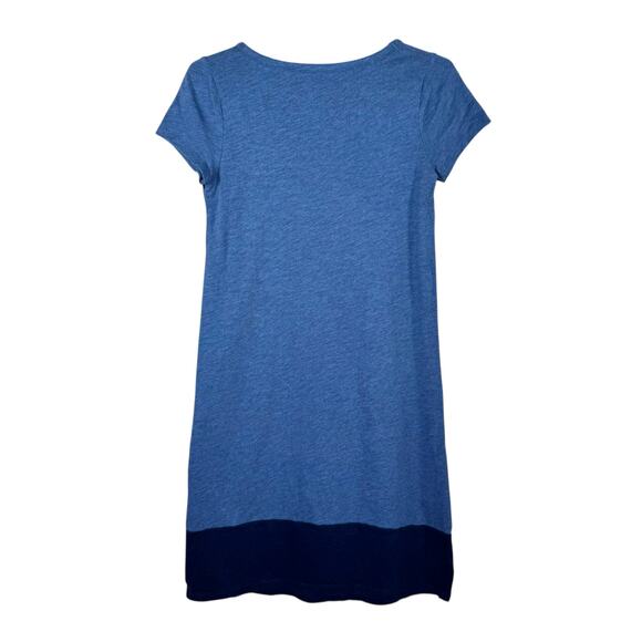 Boden Blue Colorblock Short Sleeve Shirt Dress 2R - Picture 3 of 10